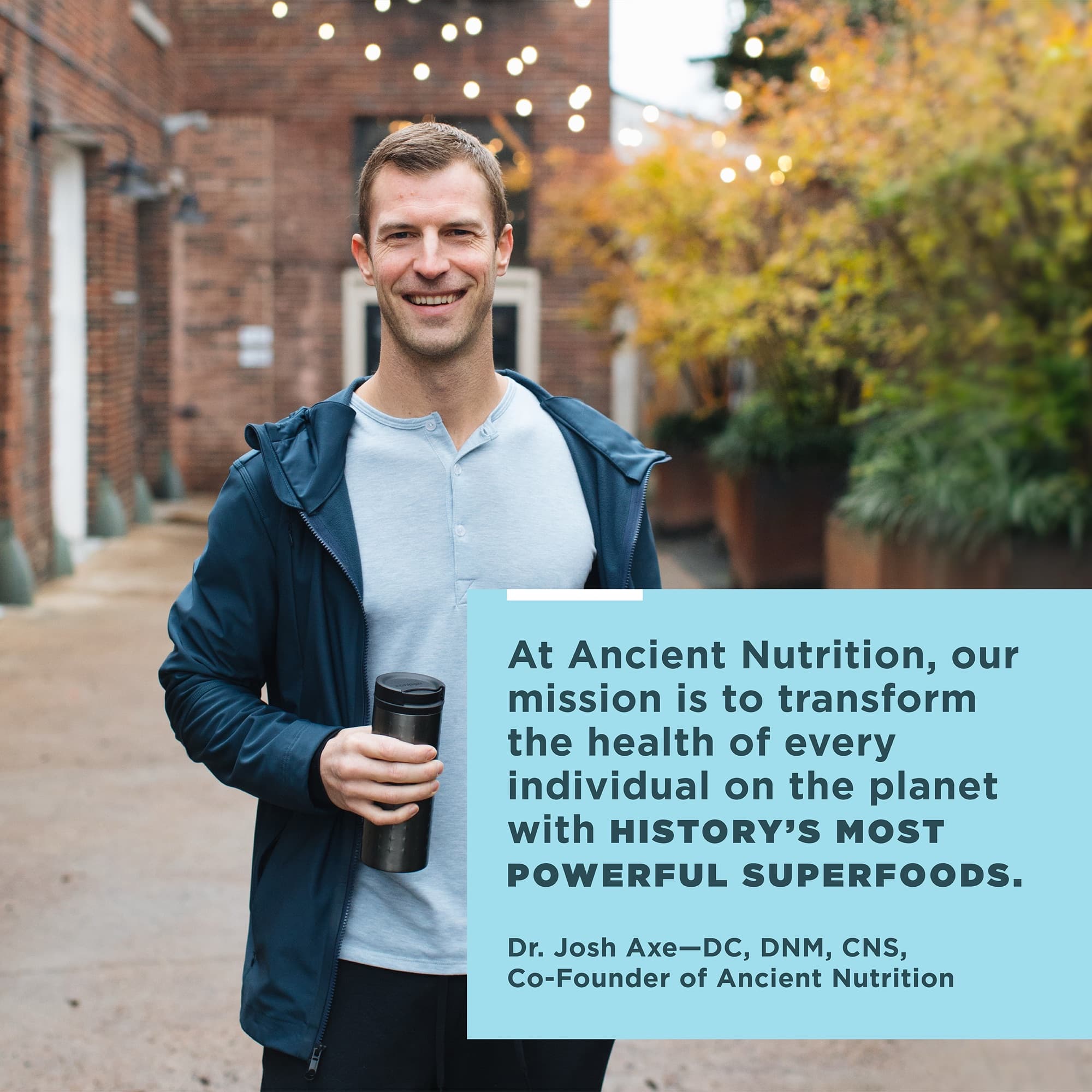Ancient Nutrition collagen peptides lifestyle photo